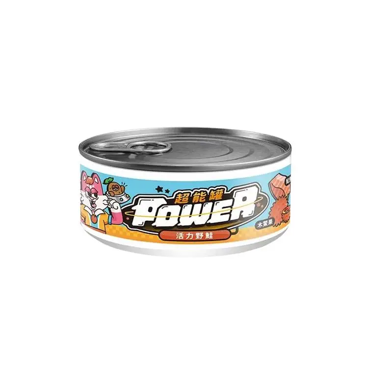 Couch Potato Power超能貓主食罐- 活力野鮭80g(皮毛健康)